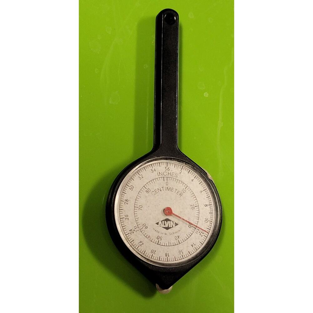 Vintage Alvin Opisometer Drafting Tool Made in Germany Map Measure Wheel
